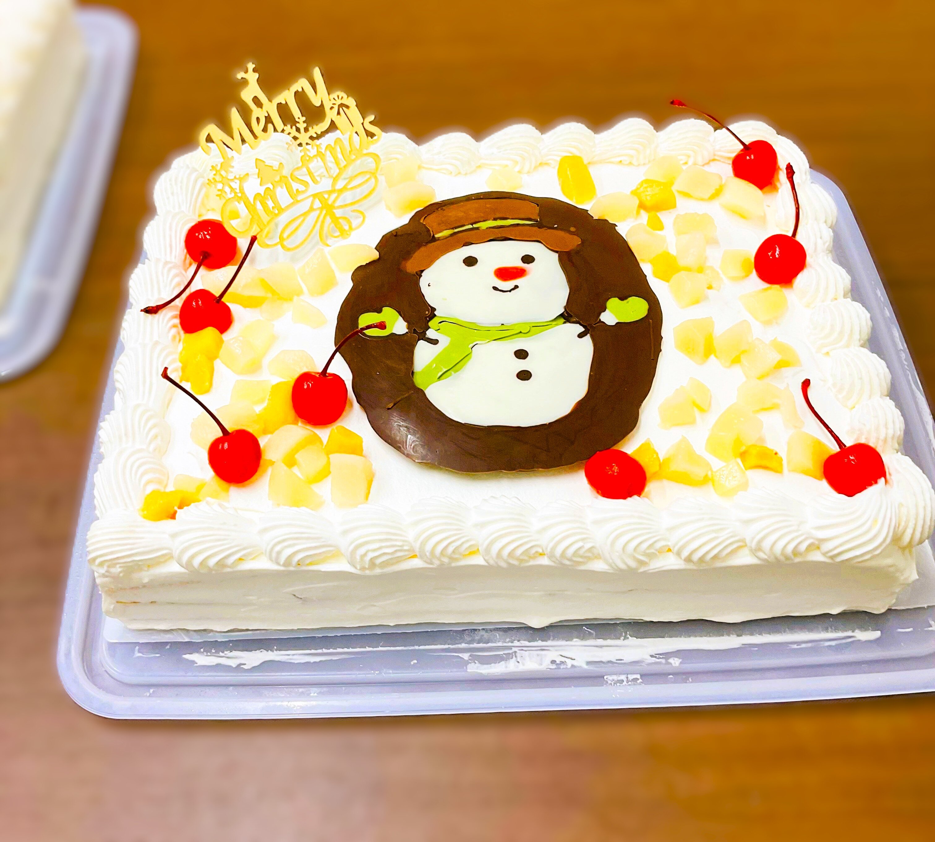 クリスマスケーキ2025（スノーマン）.JPG